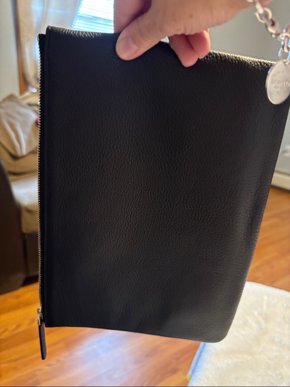 kate spade Black Pebbled Leather Zip Pouch - Picture 3 of 7